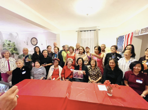 Filipino American community members in Washington, D.C. gather at the home of Tess Taylor to hear civic leader and philanthropist Loida Nicolas Lewis speak about the plight of Filipino Amerasians.Photo credit: Josie Moralidad Ziman / Facebook Profile