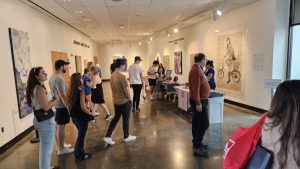 In celebration of Filipino American History Month, guests and museum visitors enjoyed samples of Ube brownies and Buko Pandan cinnamon rolls by Matelna Bakes before and after the American University Alumni Weekend: Gallery Tour & Snacks program held on October 4, 2025.